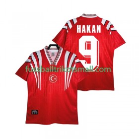 Fußballtrikots Türkei HAKAN 9 Retro 1996 Kurzarm Heimtrikotsatz kaufen
